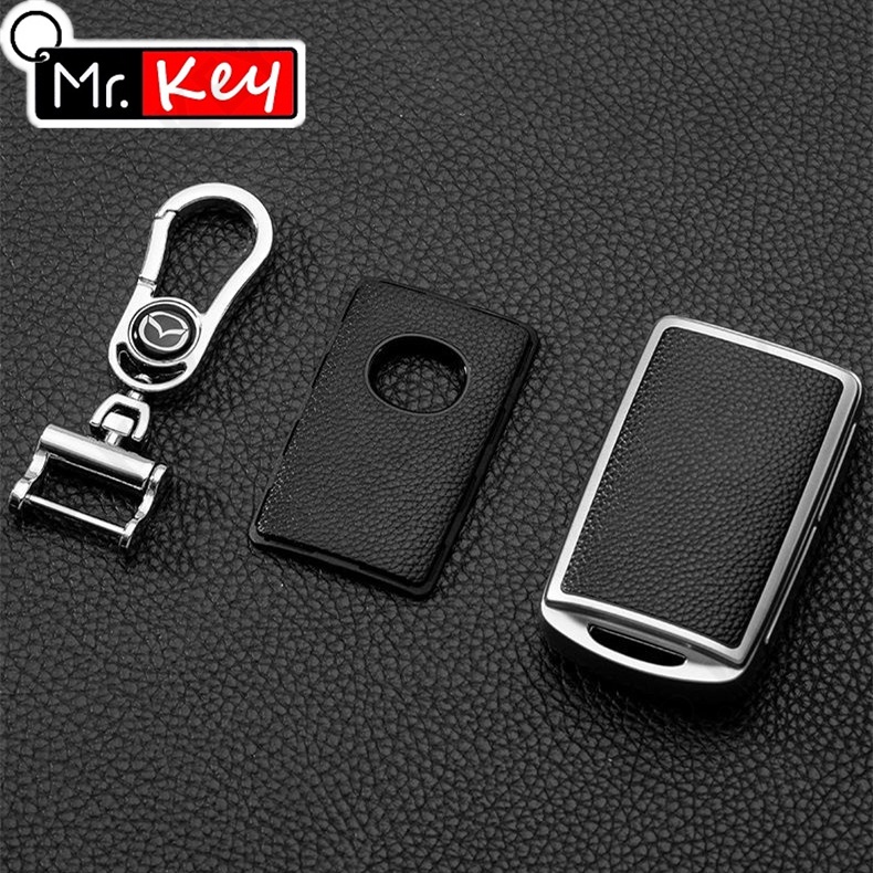 Bao Da TPU Bọc Chìa Khóa Thông Minh Cho Xe Hơi Mazda 3 Alexa CX4 CX5 CX-5 CX8 CX-30 CX30 2019-2020