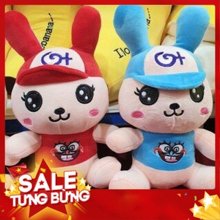 Thỏ bông mũ quà tặng gấu bông cho bé mềm mịn - gb42