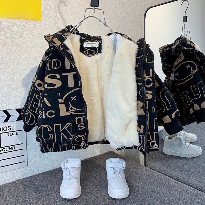 Áo Khoác Có Đệm Cotton Dày Phong Cách Mới 2022 Dành Cho Bé Trai