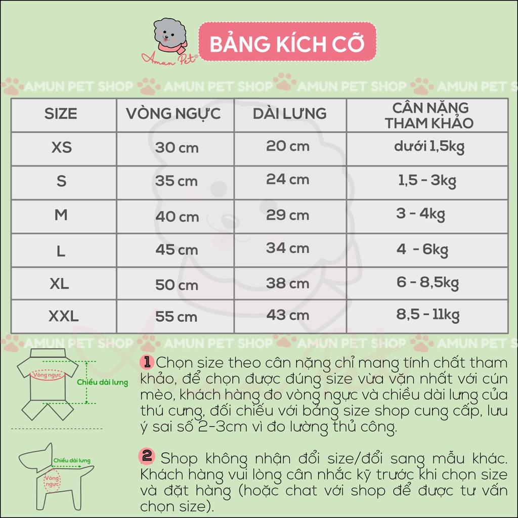 Váy Cho Chó Mèo Mẫu Váy Hai Dây Mặc Mùa Hè Chất Mỏng Mát Đính Hoa Đáng Yêu Cho Thú Cưng Amun Pet
