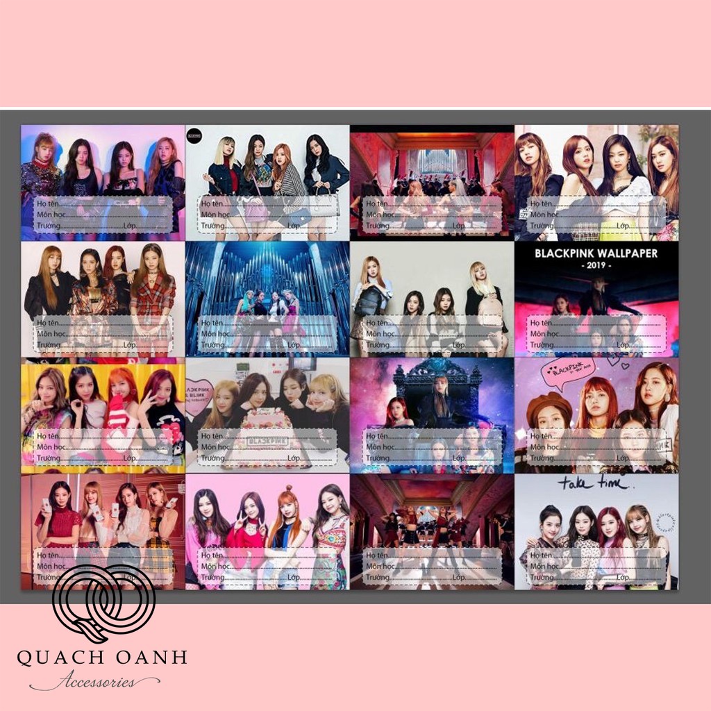 Nhãn vở hình Idol Blackpink Hàn Quốc - QO Accessories