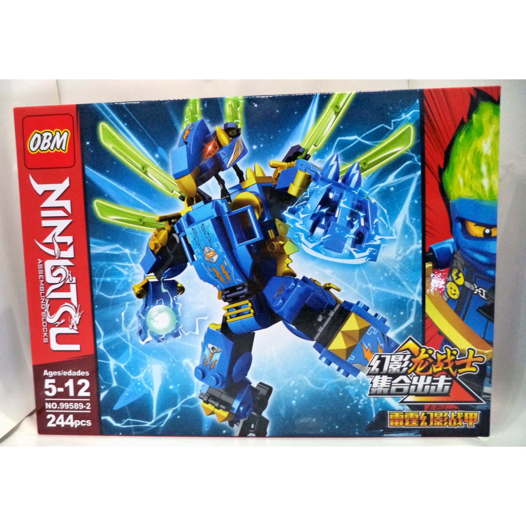 - Đồ chơi lego lắp ghép robot siêu mạnh và Ninja xanh, NINJUTSU (244 chi tiết +), ảnh thật 100%