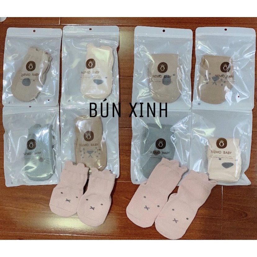 Tất Cao Cổ Chống Trơn Trượt Cho Bé Sơ Sinh Bé Trai, Bé Gái  Baby 0 - 3 Tuổi