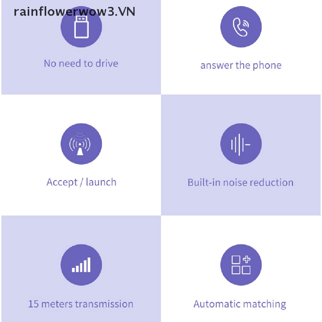 Usb nhận tín hiệu Bluetooth 5.0 mini với giắc cắm 3.5mm AUX dành cho TV/ PC