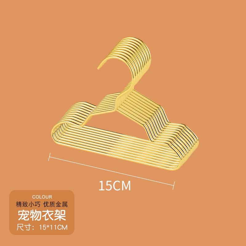 Móc treo quần áo thú cưng, móc treo inox mạ vàng hàng loại 1