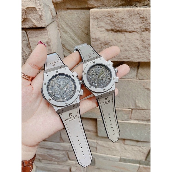 Đồng Hồ HUBLOT BIGBAG Trơn Nam Nữ - Case 36/42 Máy Nhật Chạy Đủ 5 Kim - BH 24 Tháng