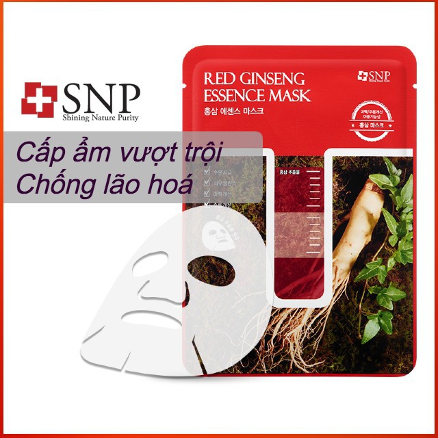 Mặt Nạ Tinh Chất Hồng Sâm SNP cấp ẩm dưỡng trắng chống lão hoá