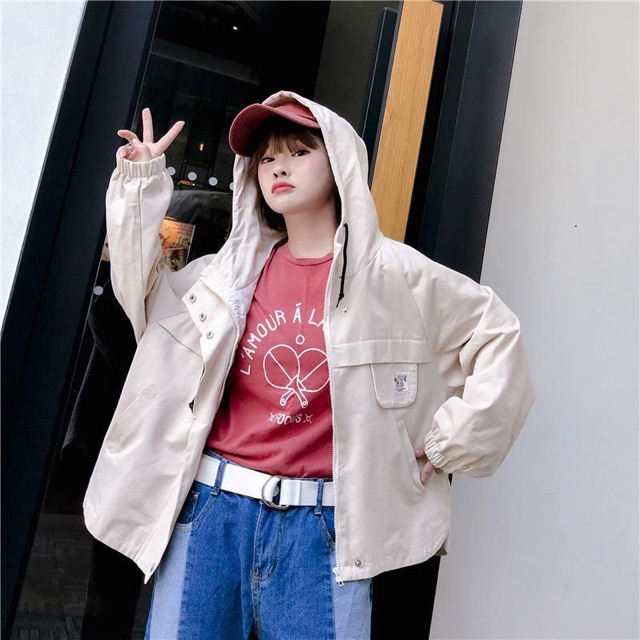 ÁO KHOÁC FORM RỘNG XẺ 2 BÊN KEM | BigBuy360 - bigbuy360.vn