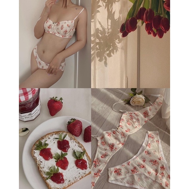 Set Bra cotton hoa nhí | BigBuy360 - bigbuy360.vn