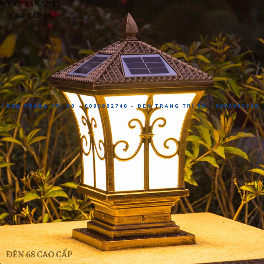 Đèn trụ cổng độc đáo hiện đại trang trí khuôn viên, vườn trong sân