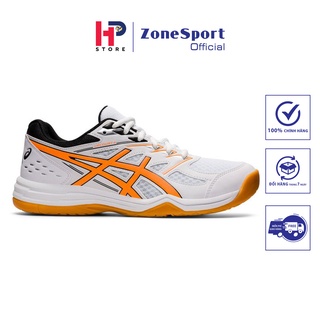 Giày Asics Upcourt 4 Trắng Cam - Giày Chuyên Bóng Chuyền, Cầu Lông, Tennis bật nhảy êm, giảm sốc, thoáng khí, độ bền cao