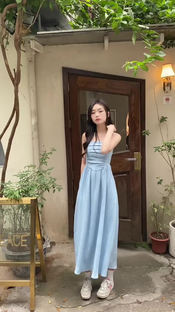 Váy 2 dây đũi gân bèo ngực - 247store.vn - Vayduigan2sA382_P0K88B | BigBuy360 - bigbuy360.vn