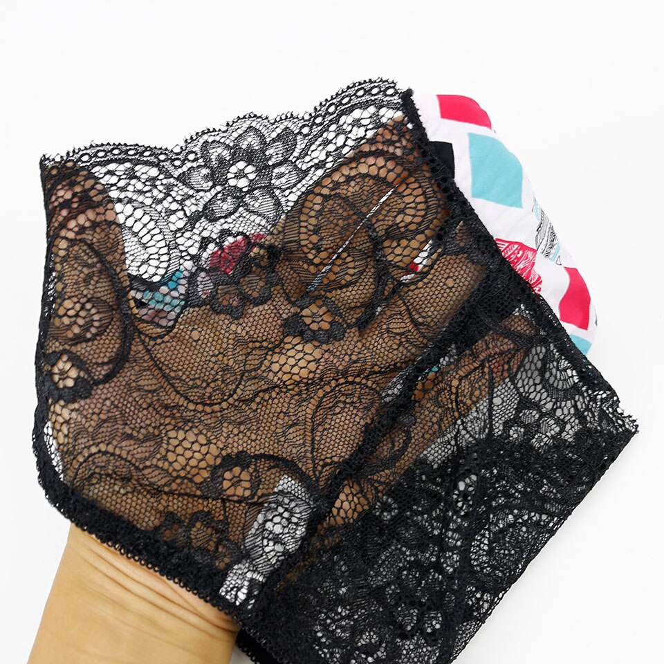 Set 3 quần lót xuyên thấu phối ren lưng thấp họa tiết da báo cỡ lớn thời trang nữ quyến rũ