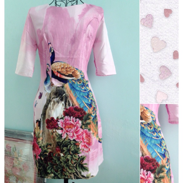 DX129-ÁO DÀI CÁCH TÂN IN 3D