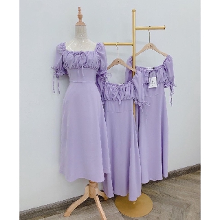💜💜 đầm nữ maxi xoè màu tím dịu dàng 2020💜💜