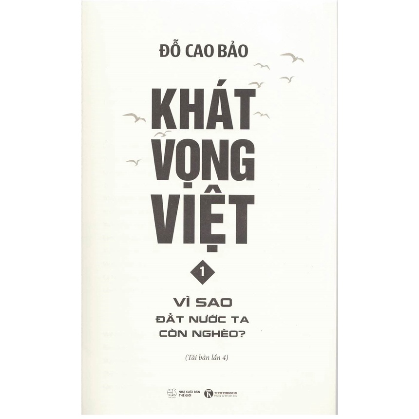 Sách - Khát Vọng Việt 1 - Vì Sao Đất Nước Ta Còn Nghèo?