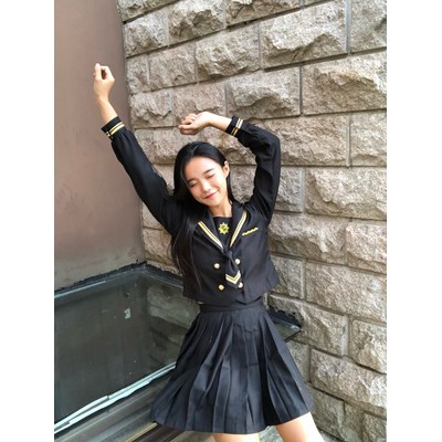 [Order] YAS0220-Đồng phục học sinh Nhật Bản áo thủy thủ+váy xếp li 3