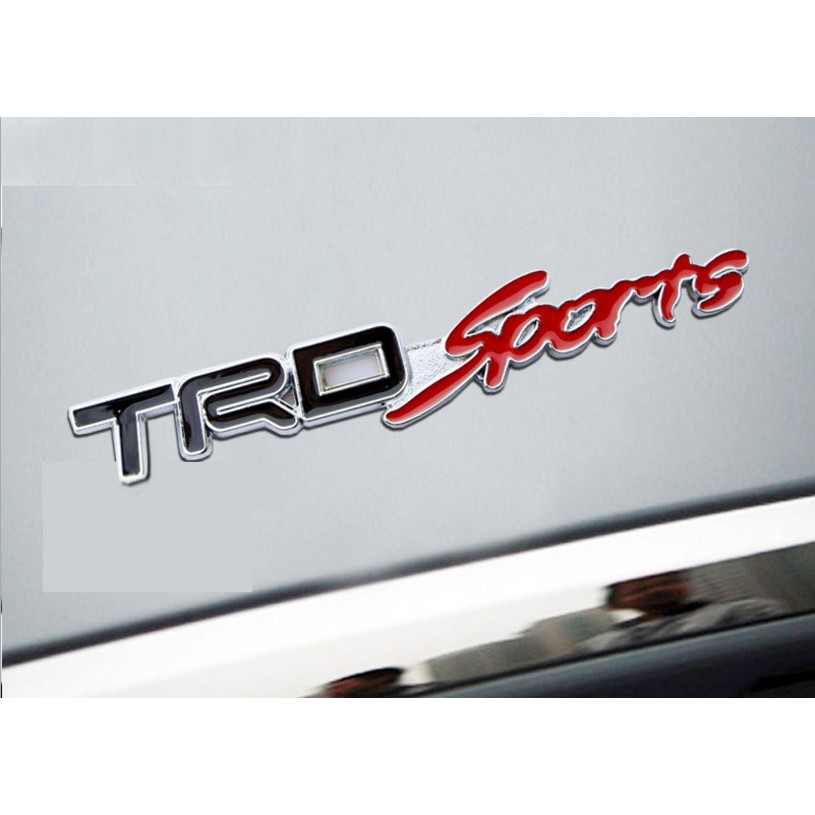 Tem chữ sport kim loại dán xe ô tô TRD0