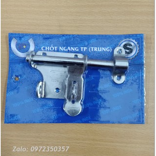 Chốt cửa ngang inox size trung TP