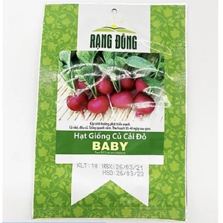 Hạt giống Củ cải đỏ baby Rạng Đông