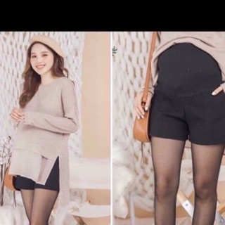 Quần sooc dạ bầu