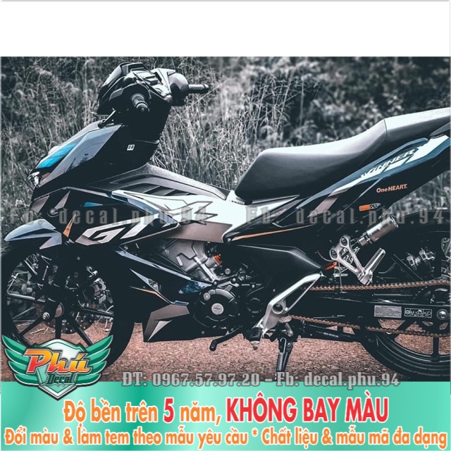 Tem rời Winner X đen nhám GTR. -1