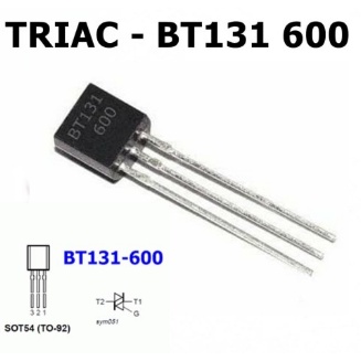 Set 20 triac BT131-600 1A  Linh Kiện Bán Dẫn Benvdsg Bt131-600 To-92 600v / 1a Bt131