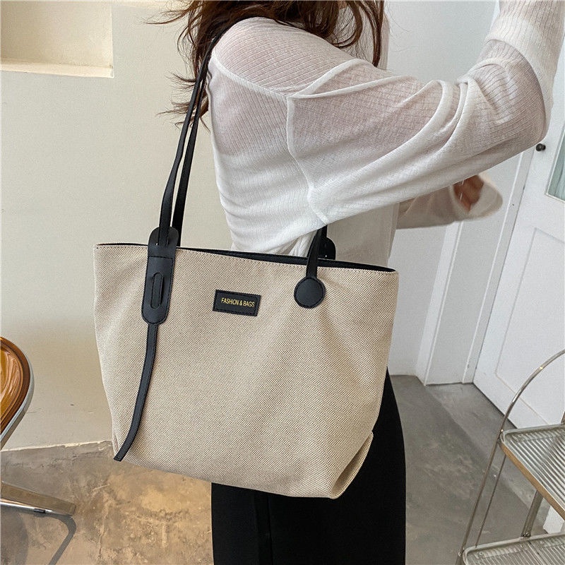 Túi Xách canvas Cỡ Lớn Thiết Kế Đơn Giản Thời Trang Cho Nữ