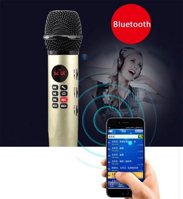 Micro karaoke kèm loa bluetooth L598 cực chất