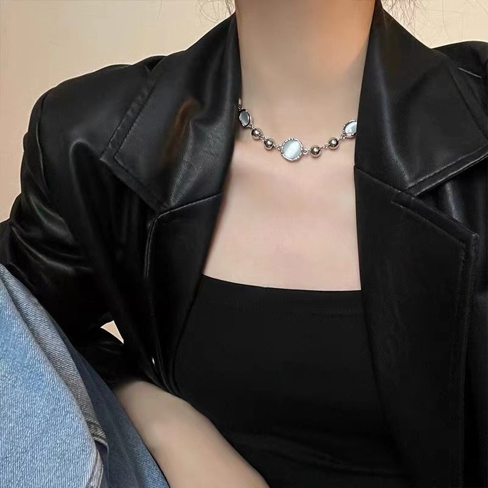 Vòng cổ Đính Đá Opal Cao Cấp Sang Trọng Cho Nữ