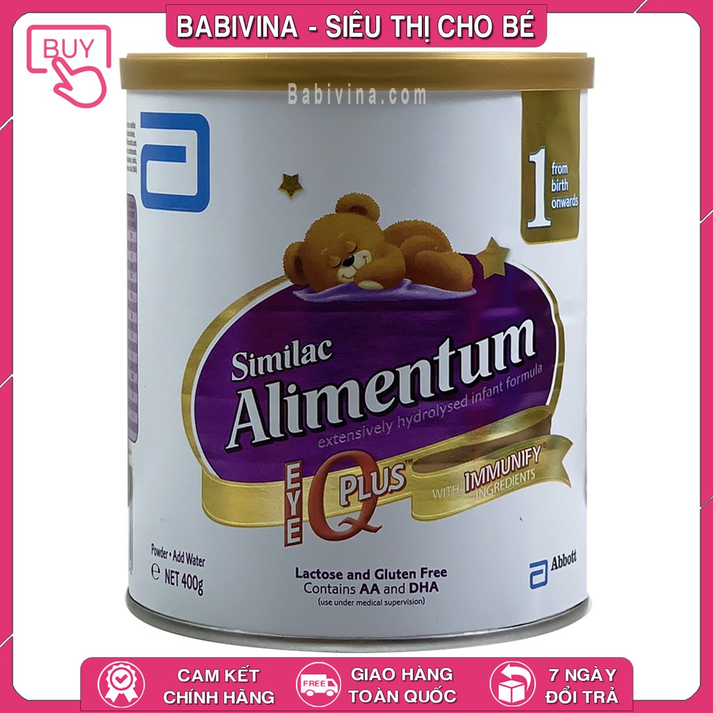 Sữa Similac Alimentum 400g | Mua Alimentum Chính Hãng Abbott, Date Mới Nhất, Giá Rẻ Nhất Tại Babivina