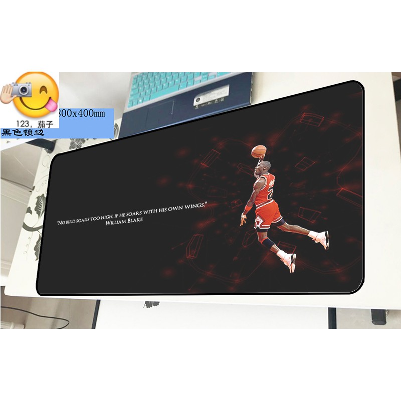 ☆?☆Slam Dunk Jordan Mouse Pad Kobe Iverson James Paul Keyboard Table Fashion Brand Lore Super Basketball