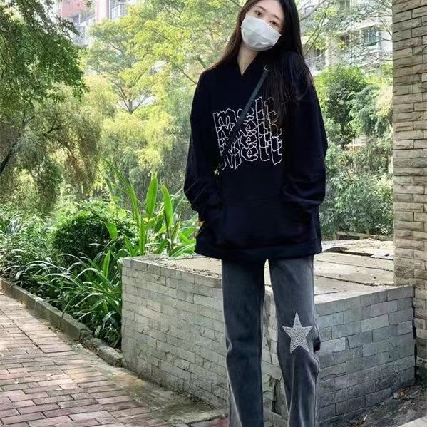 Áo Len Nữ Có Mũ Rộng Rãi Mới Mùa Thu Phong Cách Hàn Quốc Thời Trang Ngọt Ngào Và Mát Mẻ Áo Khoác Mỏng