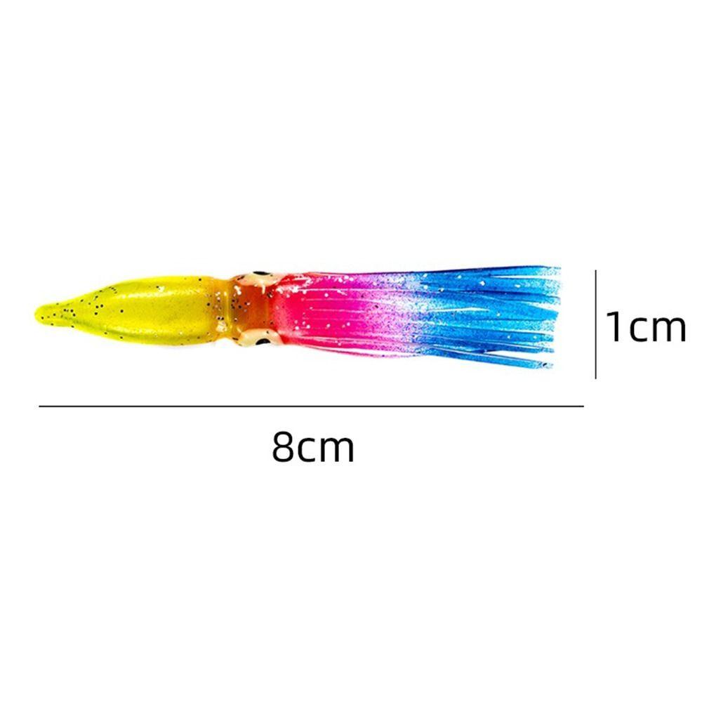 Bộ 20 Mồi Câu Cá Bằng Silicon Mềm Bền Bỉ Hình Bạch Tuộc
