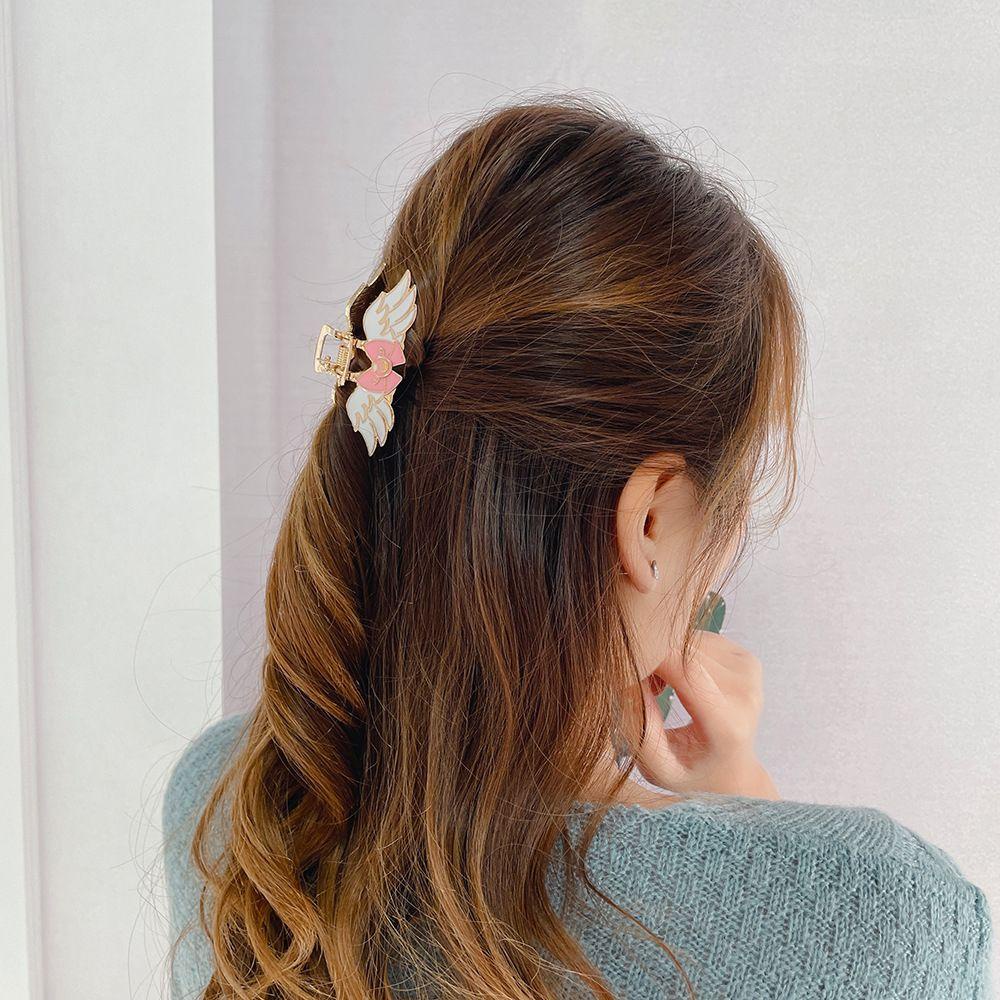 AROMA Kẹp Tóc Hình Ngôi Sao / Lông Vũ / Nơ Dễ Thương Cho Nữ Giá Đỡ