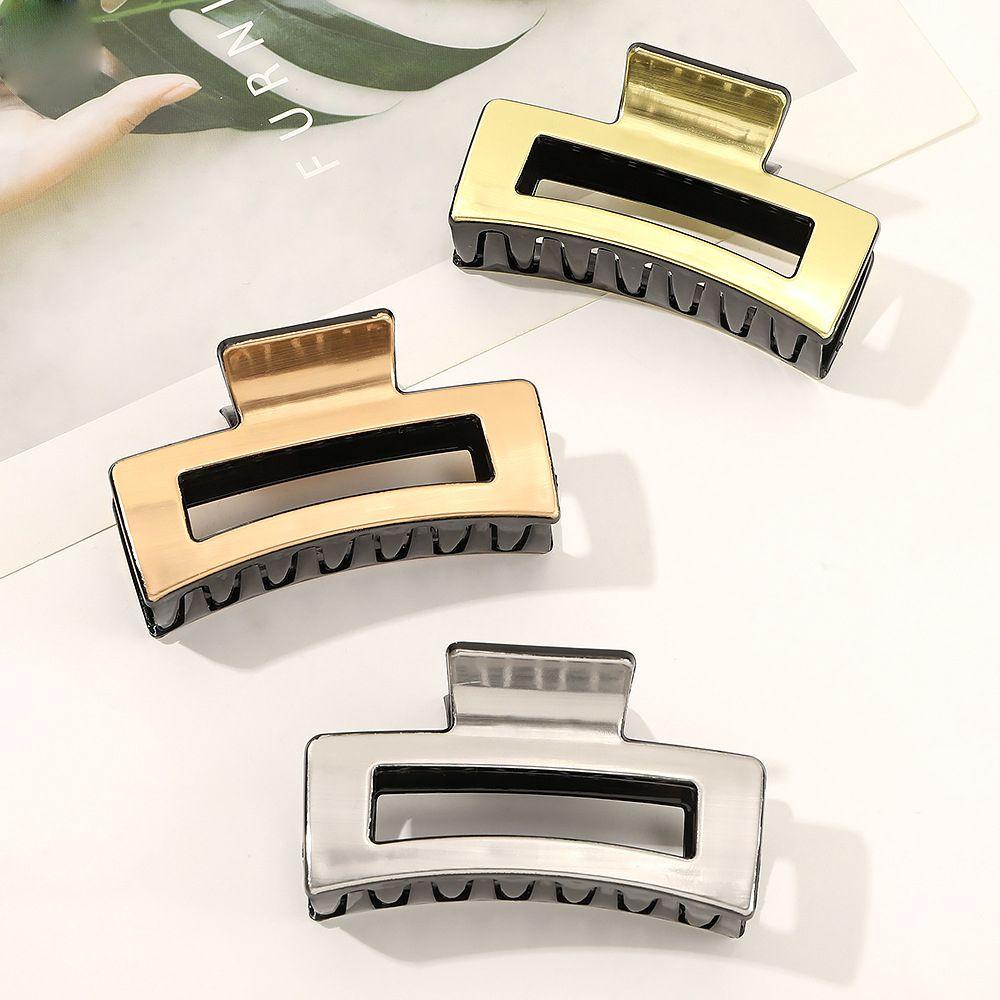 NIUYOU Kẹp Tóc Nhựa Họa Tiết Da Báo Thời Trang Nữ