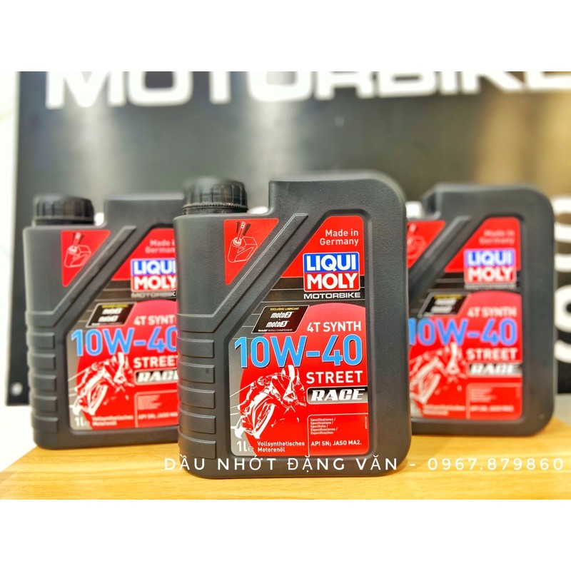 Dầu Nhớt Liqui Moly Street Race 10W40 hàng nhập Đức chính hãng