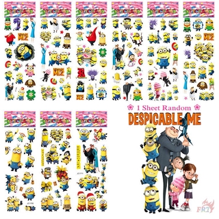 ▶ Tranh dán tường hình Despicable Me◀ 1 tấm hình dán minion hoạt hình 3D