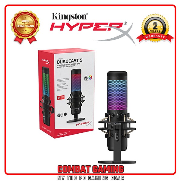 [Mã ELHACE giảm 4% đơn 300K] Micro Thu Âm KINGSTON HYPERX QUADCAST S RGB