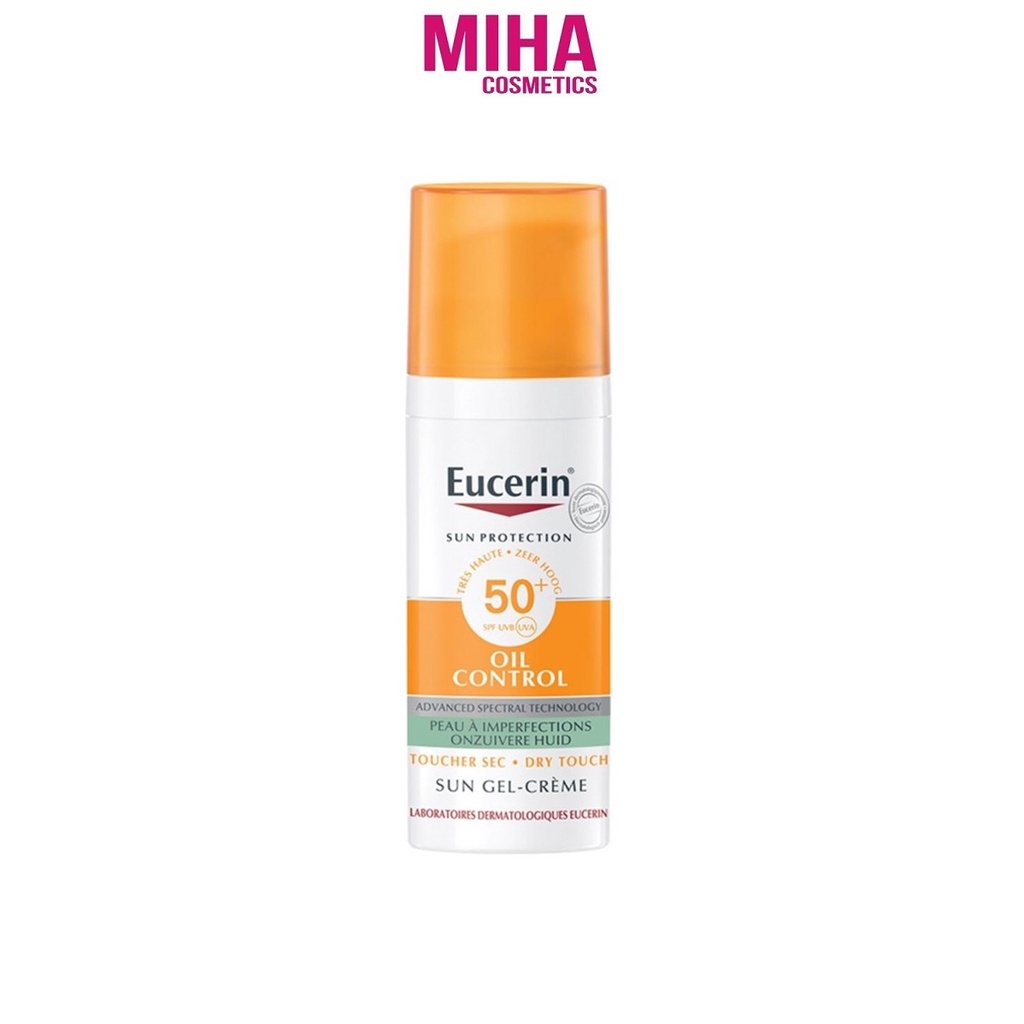 Kem Chống Nắng Cho Da Nhờn Và Mụn Eucerin Sun Gel-Creme Oil Control Dry Touch SPF 50+ UVB UVA 50ml Đức