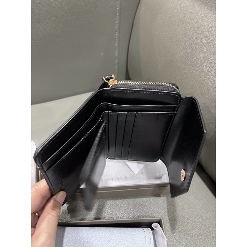 Ví Nữ CNK Bì Thư Chất Dạ Hạt Sần Fullbox Đủ Màu Envelope Short Wallet