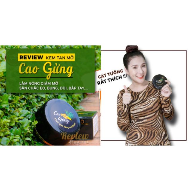 kem tan mỡ bụng Cao Gừng ( tặng 1 đai dán bụng)