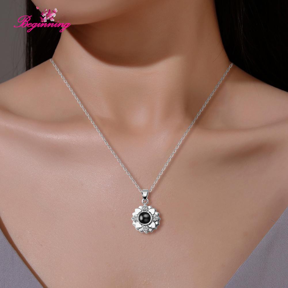 Vòng Cổ Choker Đính Đá Chiếu 100 Ngôn Ngữ Tình Yêu