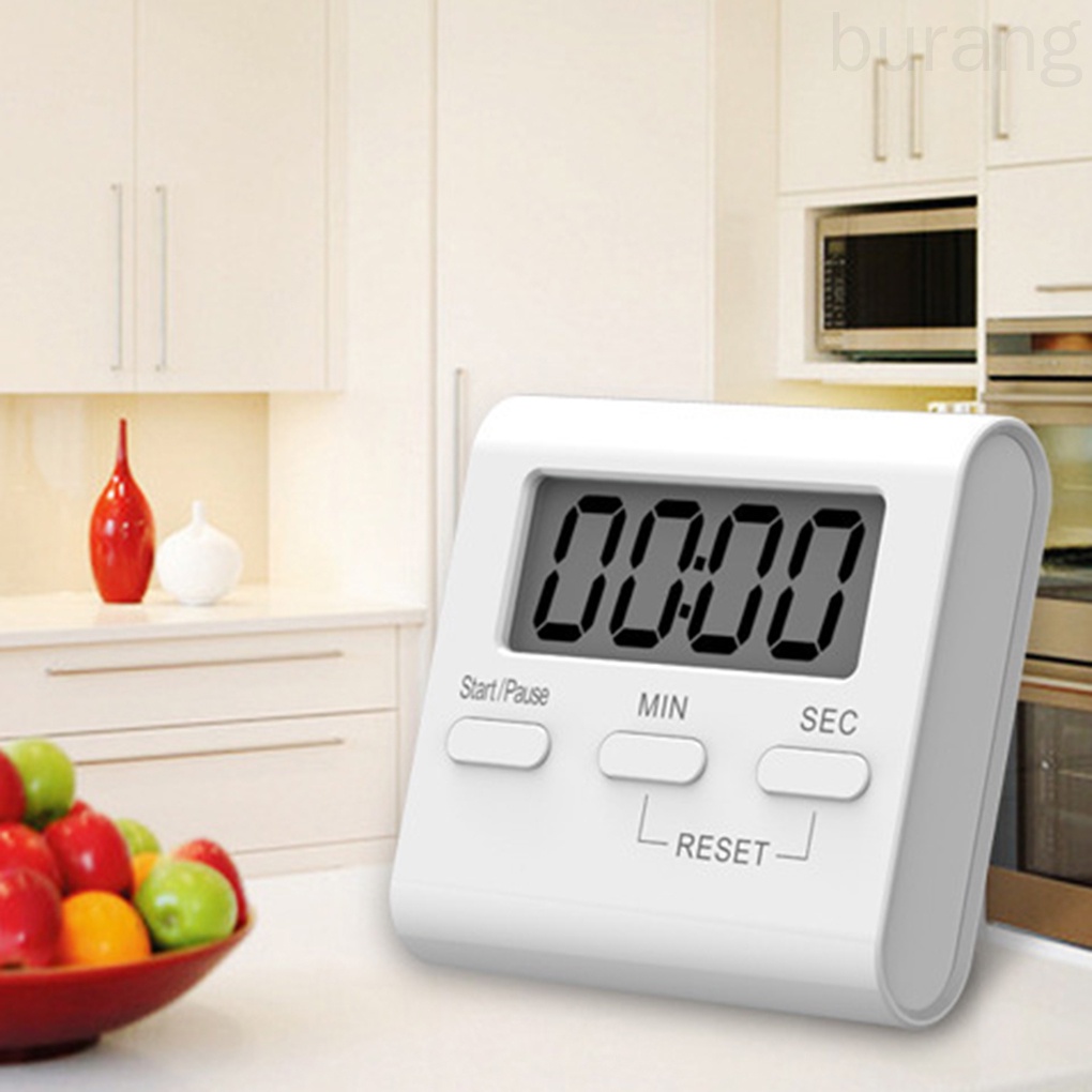 Đồng hồ hẹn giờ nấu ăn điện tử tích hợp màn hình LCD tiện dụng cho nhà bếp