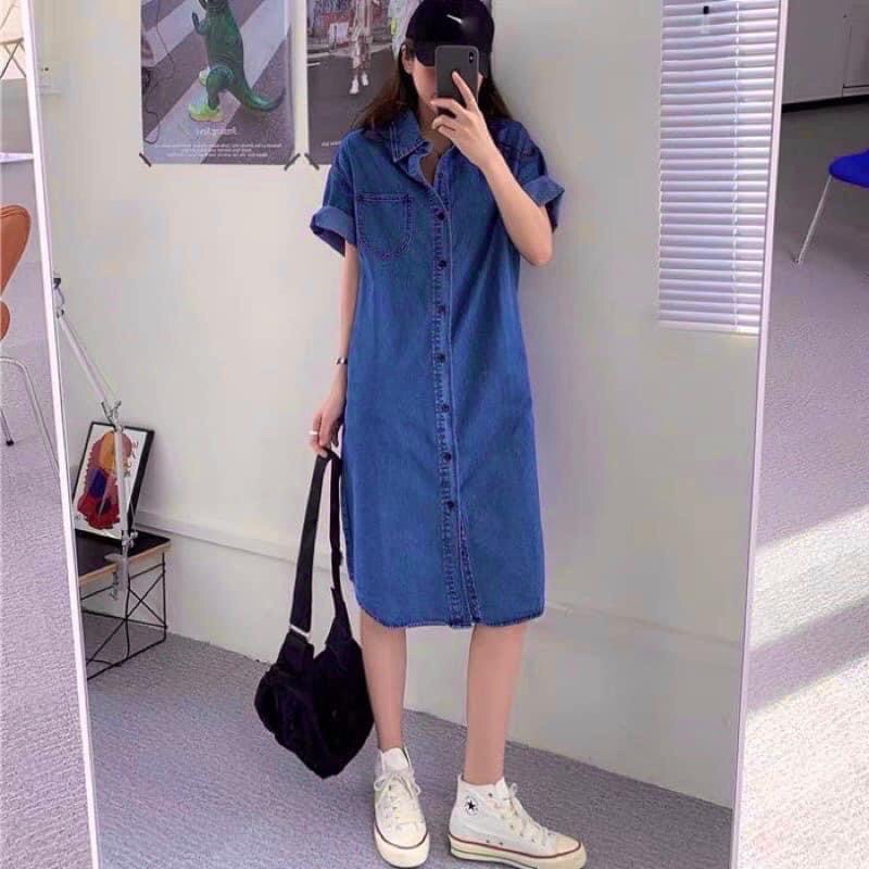 VÁY BÒ XUÔNG CỔ ĐỨC