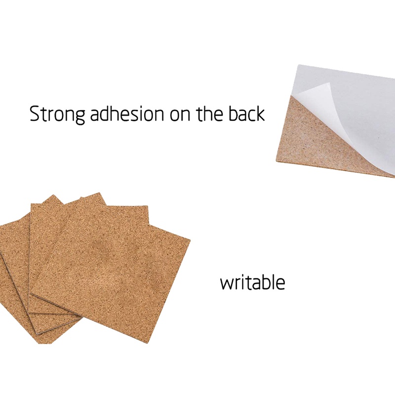 Self-Adhesive Cork Coasters,Cork Mats Cork Backing Sheets for Coasters and DIY Crafts Supplies