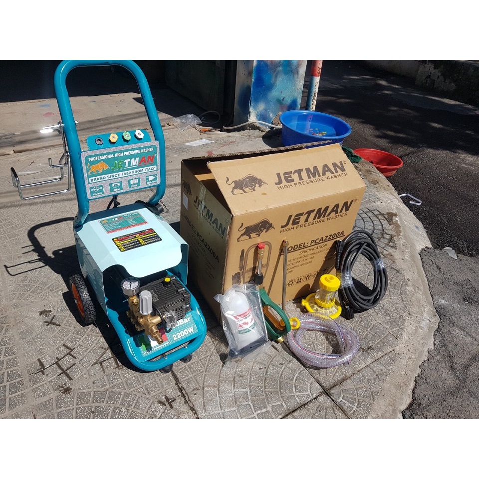 Máy Rửa Xe Cao Áp 2200W Jetman PCA2200A
