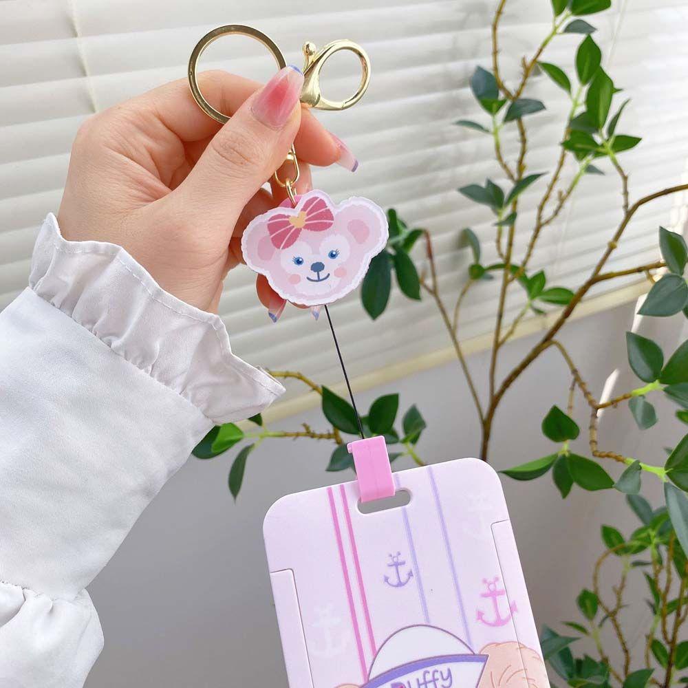 Móc Khóa Đựng Thẻ ID / Thẻ ID / Thẻ ID Họa Tiết Hoạt Hình Gấu Pooh / Thỏ / Chuột Mickey
