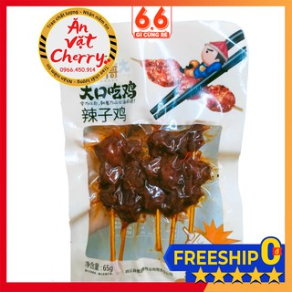 Xiên Heo Cay - Xiên Gà Cay Tẩm Mè [Ăn vặt Cherry]