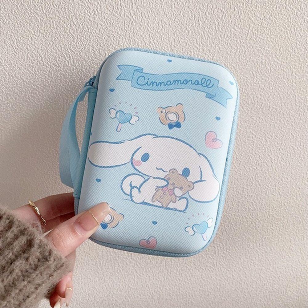 Hộp Cứng Đựng Tai Nghe Chống Rơi Có Khóa Kéo Họa Tiết Melody Dễ Thương